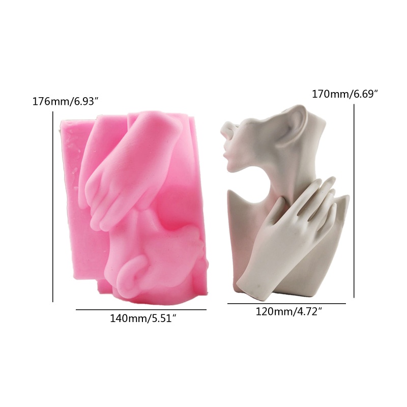 Khuôn Silicone Làm Chậu Hoa Bằng Xi Măng Phong Cách Châu Âu