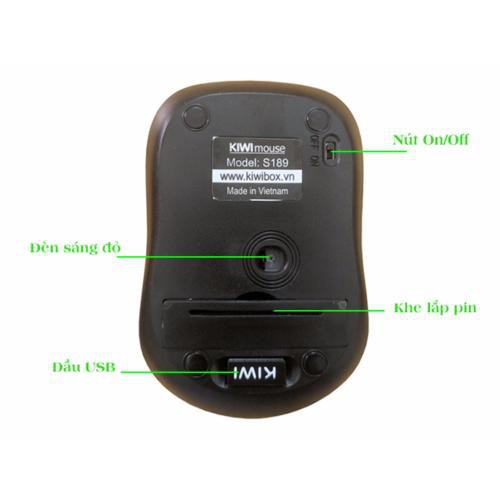 Chuột không dây Kiwi Mouse S189 - 1600dpi