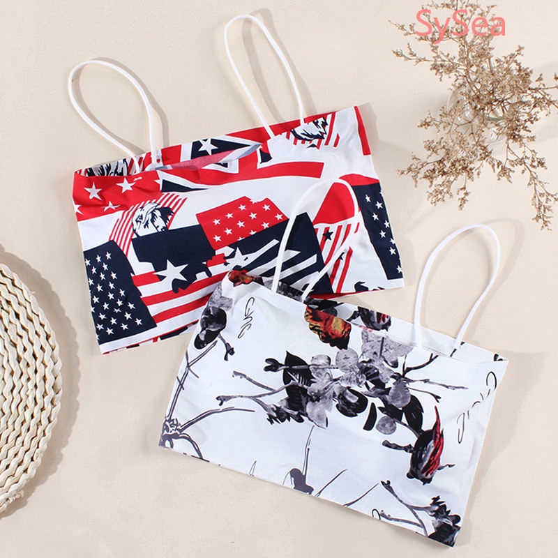 Áo lót croptop lụa mát quyến rũ thời trang cho nữ