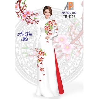 Vải áo dài in hình hoa phượng