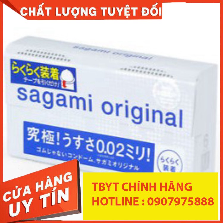 TBYT999 Bao cao su Sagami Original 0.02 Quick NHẬT BẢN (6 chiếc) NEW