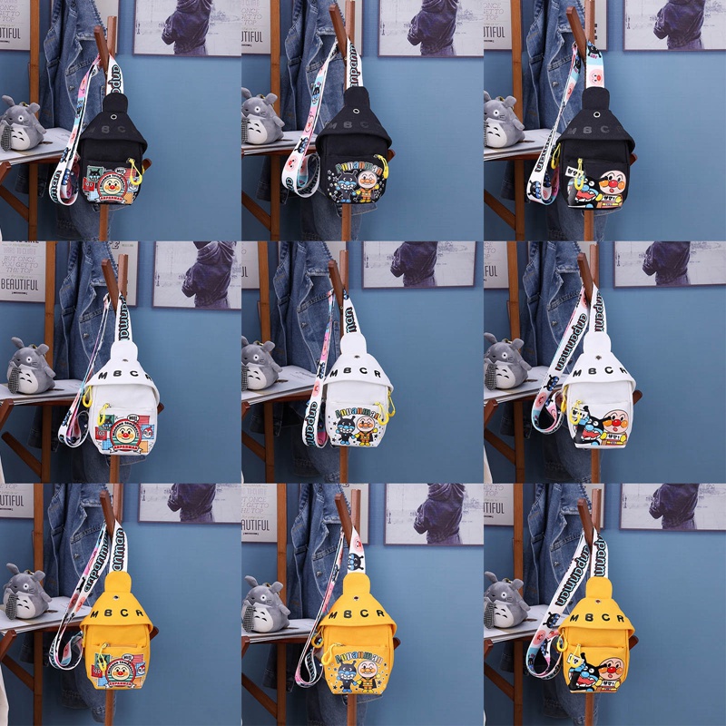 Túi Đeo Vai Vải Canvas Họa Tiết Hoạt Hình Cậu Bé Bút Chì Kiểu Nhật Bản Dễ Thương Cho Bé Trai&amp; Balo In Hình Anime Thời Trang Cho Bé Gái 8-11 Tuổi