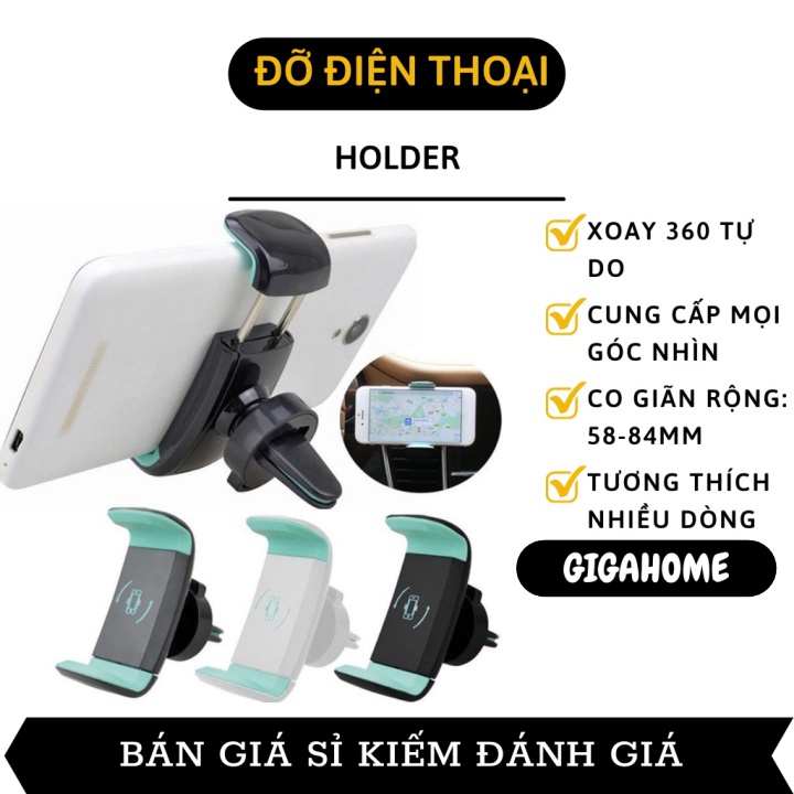 Giá Đỡ Điện Thoại Trên Ô Tô GIGAHOME Kẹp Điện Thoại  Xoay 360 Độ,  Chống Rung Tiện Ích 10519