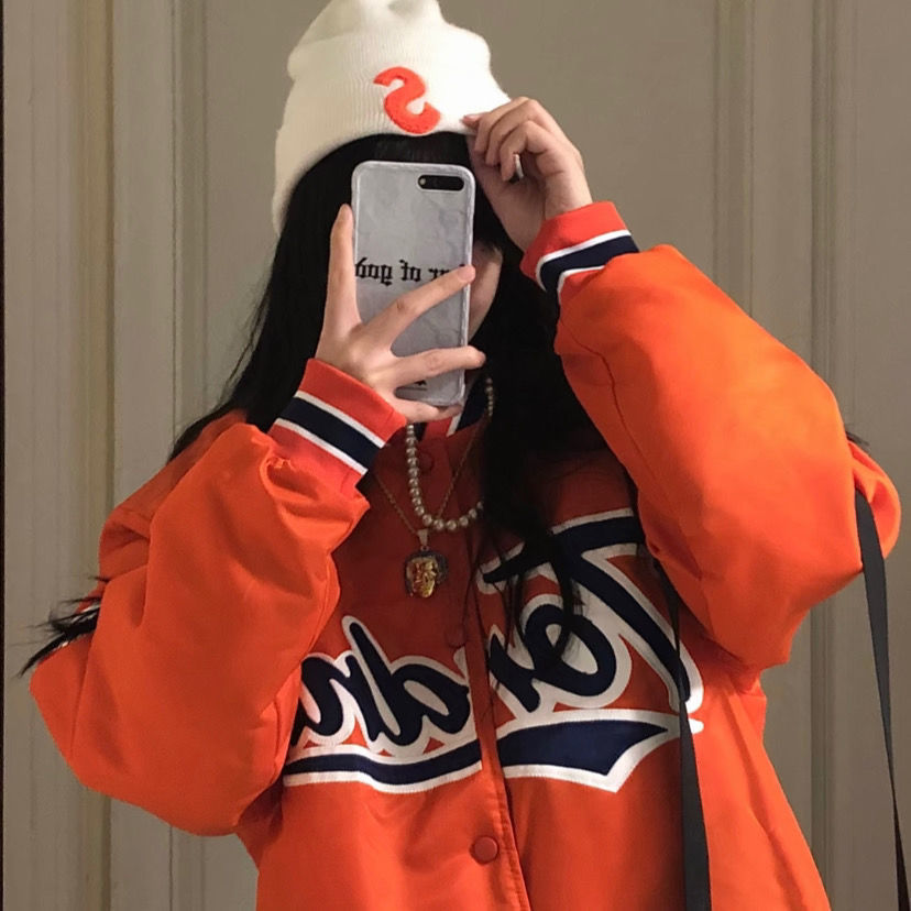Áo Khoác Bóng Chày Form Rộng Thời Trang Mỹ 2021