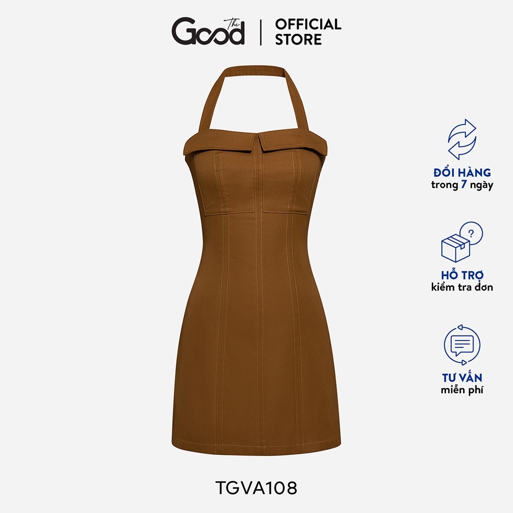 [Mã FADEP2212 giảm 10k đơn từ 99k] Váy Mini Cổ Yếm The Good/ Turvy Dress