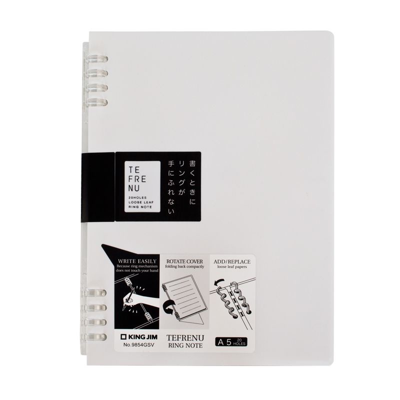 [Binder] Sổ còng bìa nhựa Nhật Bản A5/B5/A4 xinh xắn nhiều màu.