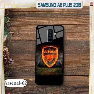 Ốp lưng kính 3d samsung a6 plus 2018- hình đội bóng