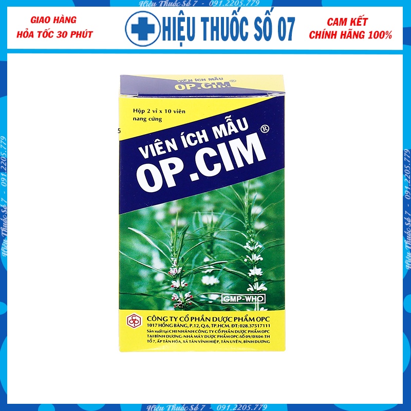 Viên uống cao ích mẫu OPC OP.CIM - hộp 50 viên