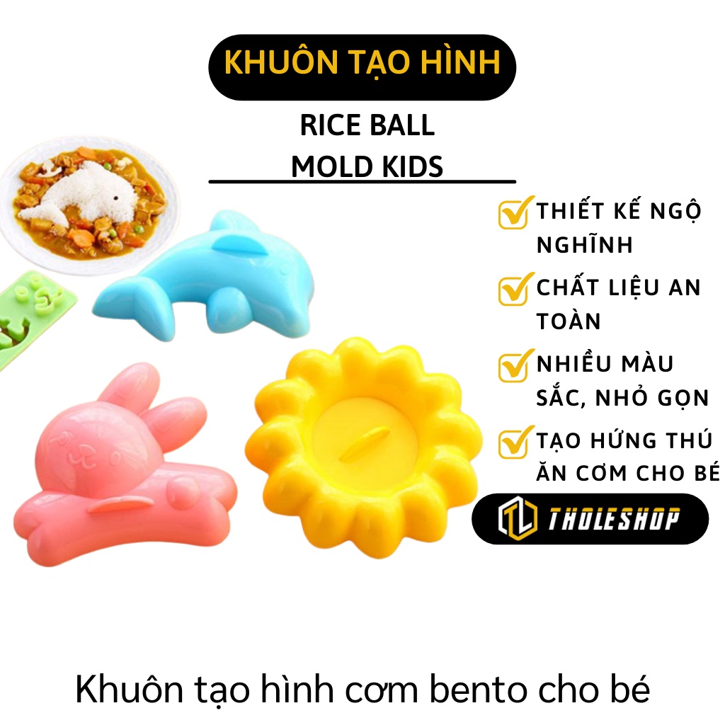 Khuôn Tạo Hình Cơm - Khuôn Cơm Bento Cho Bé Ăn Dặm Kiểu Nhật Bản, Làm Cơm Nắm 7119