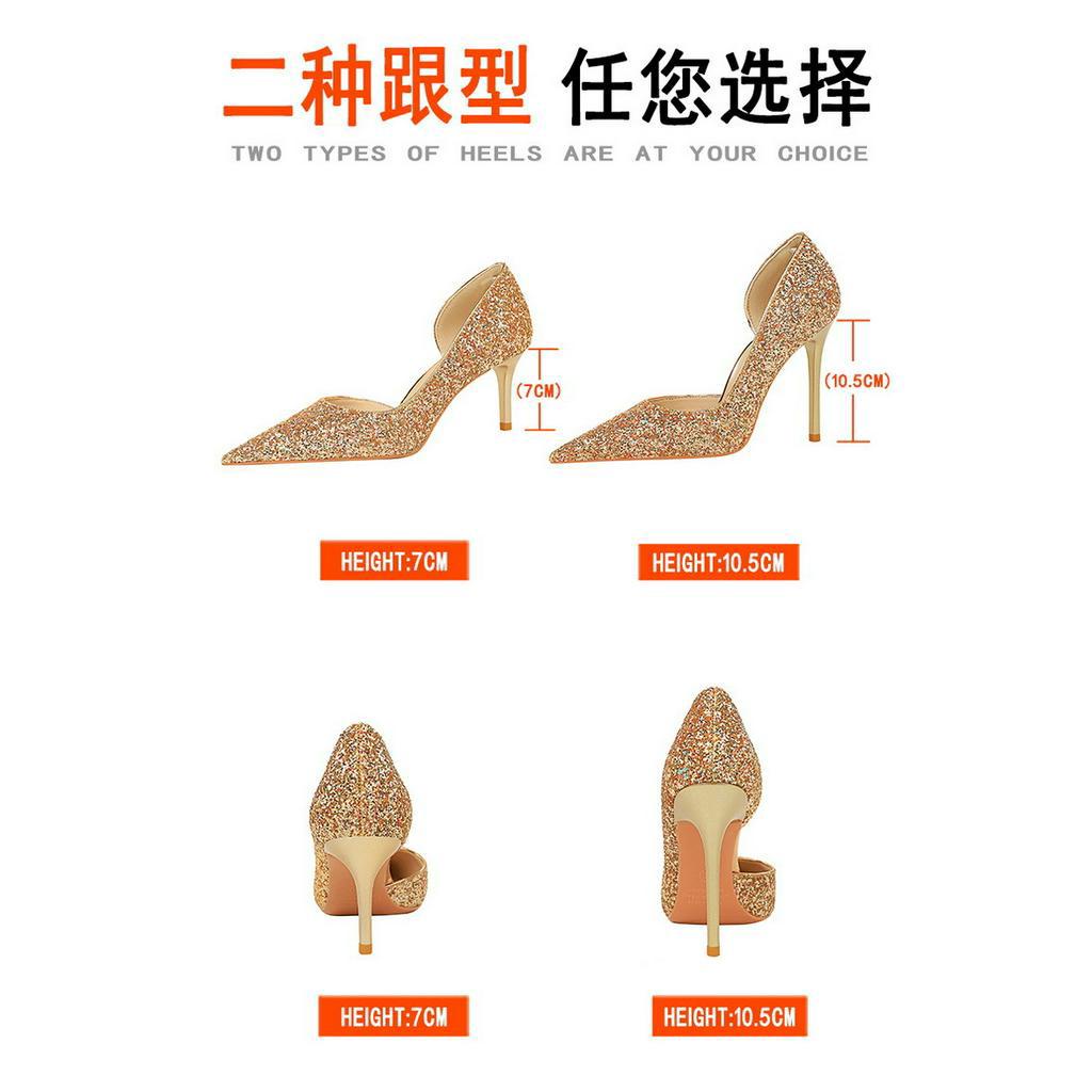 Giày Cao Gót Mũi Nhọn Thời Trang Dành Cho Nữ / Size 35-43