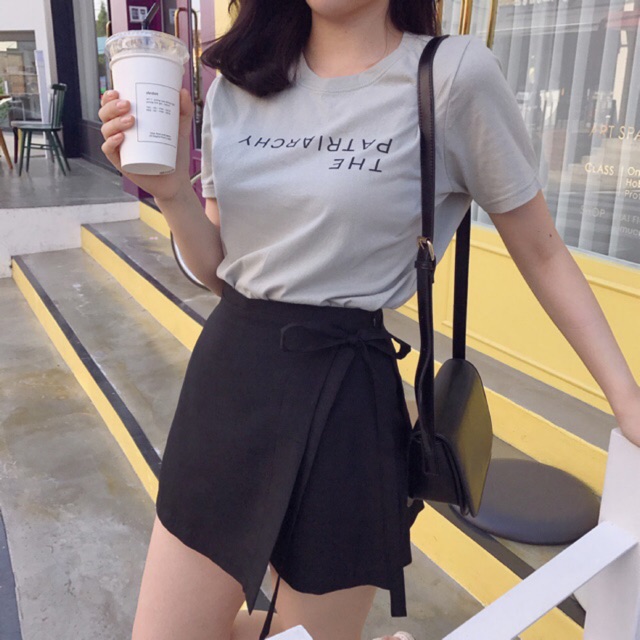 Váy Ulzzang Buộc Nơ Hông Dáng Chữ A | BigBuy360 - bigbuy360.vn
