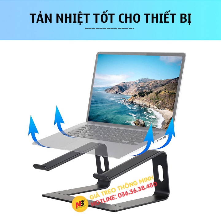 Giá đỡ để laptop stand SP-9L 11 - 17 Inch - Giá để Notebook / Macbook - hợp kim nhôm có thể tháo rời kiêm tản nhiệt