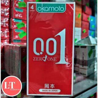 Bao cao su Okamoto 0.01 mỏng nhất thế giới hộp 04 cái