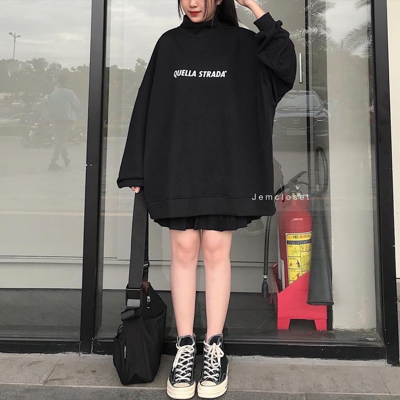 Áo Sweater unisex nỉ bông cotton dưới 80kg - áo phông dài tay form thụng phong cách Ulzzang T&amp;A Store