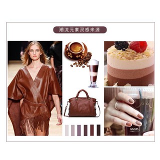 Sơn gel AS set 6 màu nâu MQ chai 15ml