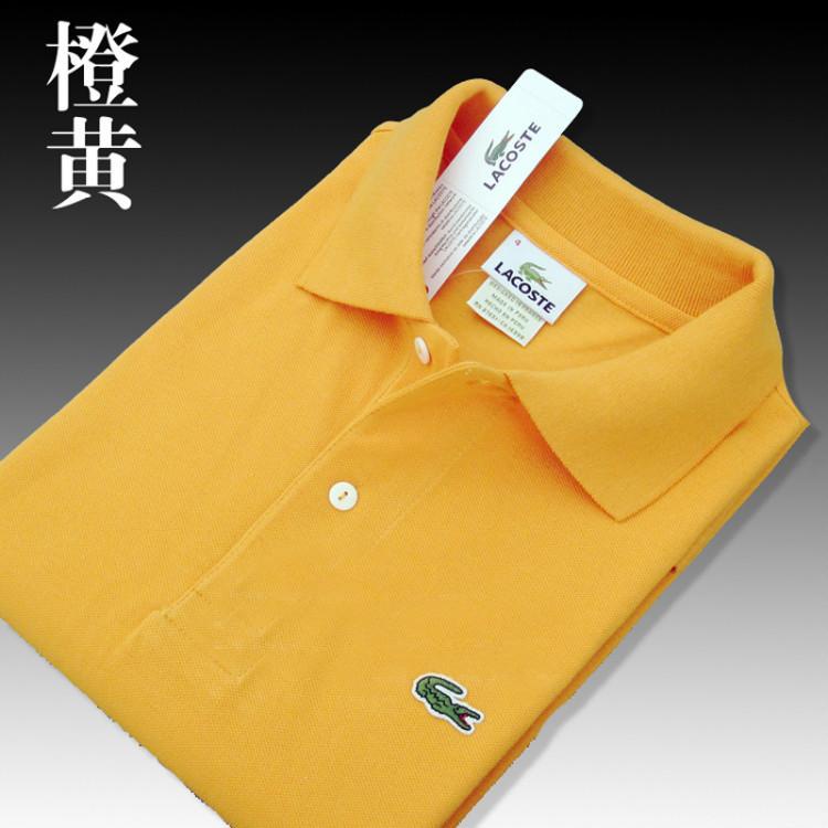 LACOSTE Áo polo Tay Ngắn Màu Trơn Dáng Ôm Chất Lượng Cao Thời Trang Mùa Hè Cho Nam (100%)