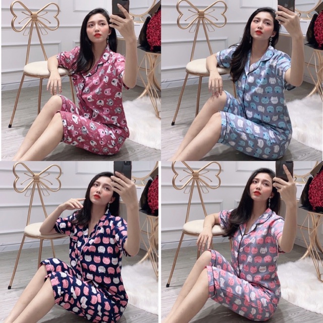 Bộ Ngủ Pijama Lửng Loại 1 Hình Mới Nhất