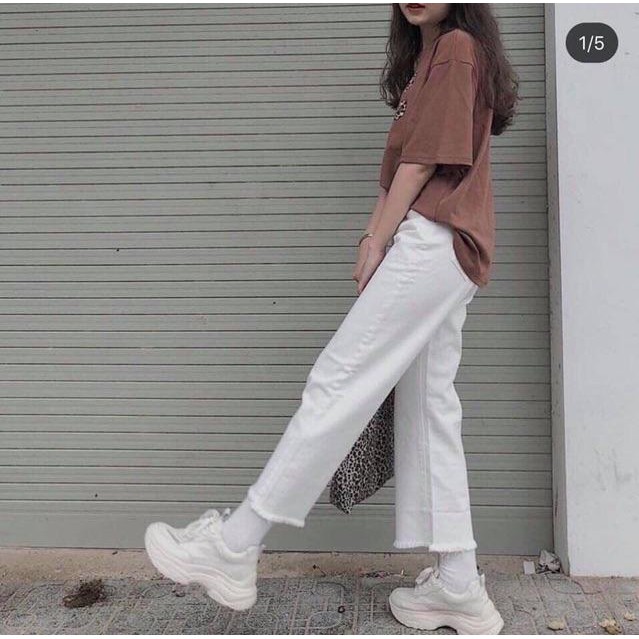 Quần culottes ống suông phom rộng - Quần Ống Rộng 51