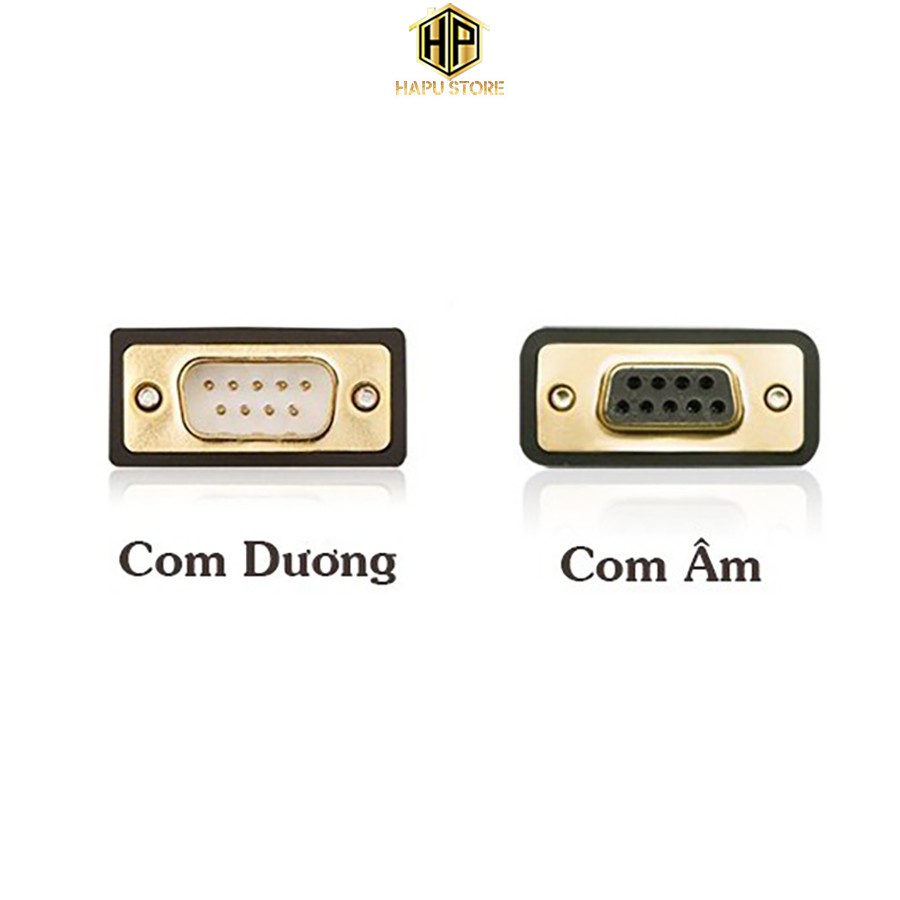 Cáp nối dài COM RS232 dài 1,5m 2m 3m 5m Com to Com  Ugreen 20145 20146 20147 20148 - Hàng chính hãng