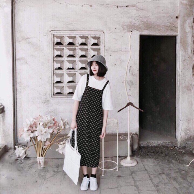 Set áo thun + yếm bi