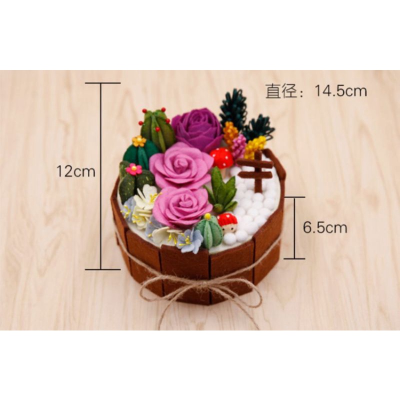 (HÀNG ORDER) Set nguyên vật liệu làm chậu cây trang trí handmade