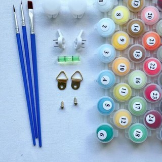 Tranh sơn dầu số hóa Đàn cá vàng