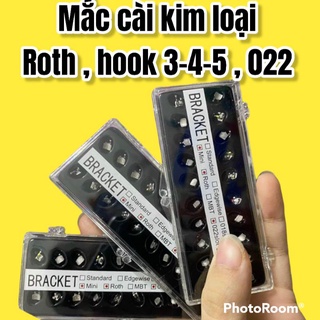 Mắc cài kim loại ROTH , hooks 3•4•5 , 022 slot