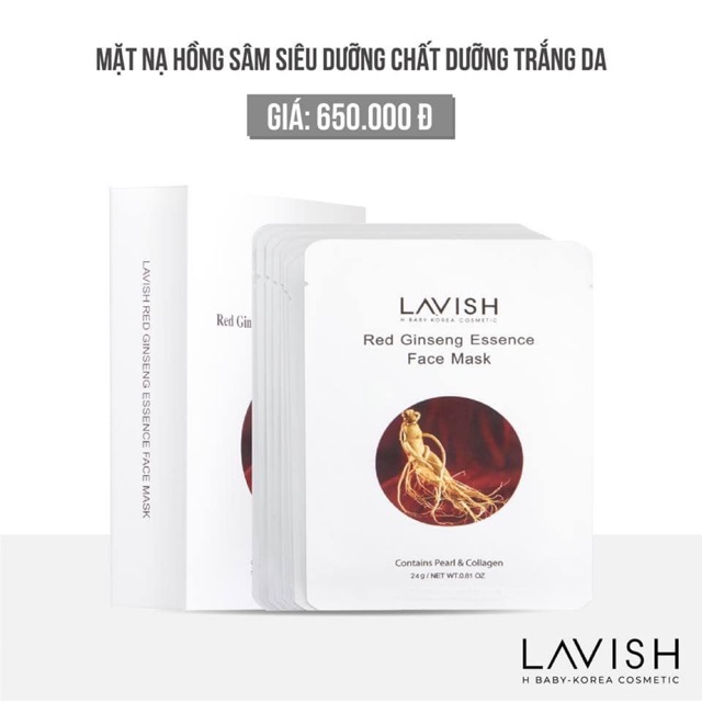 Mặt Nạ Hồng Sâm Siêu Dưỡng Chất Trắng Da