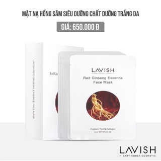 Mặt Nạ Hồng Sâm Siêu Dưỡng Chất Trắng Da