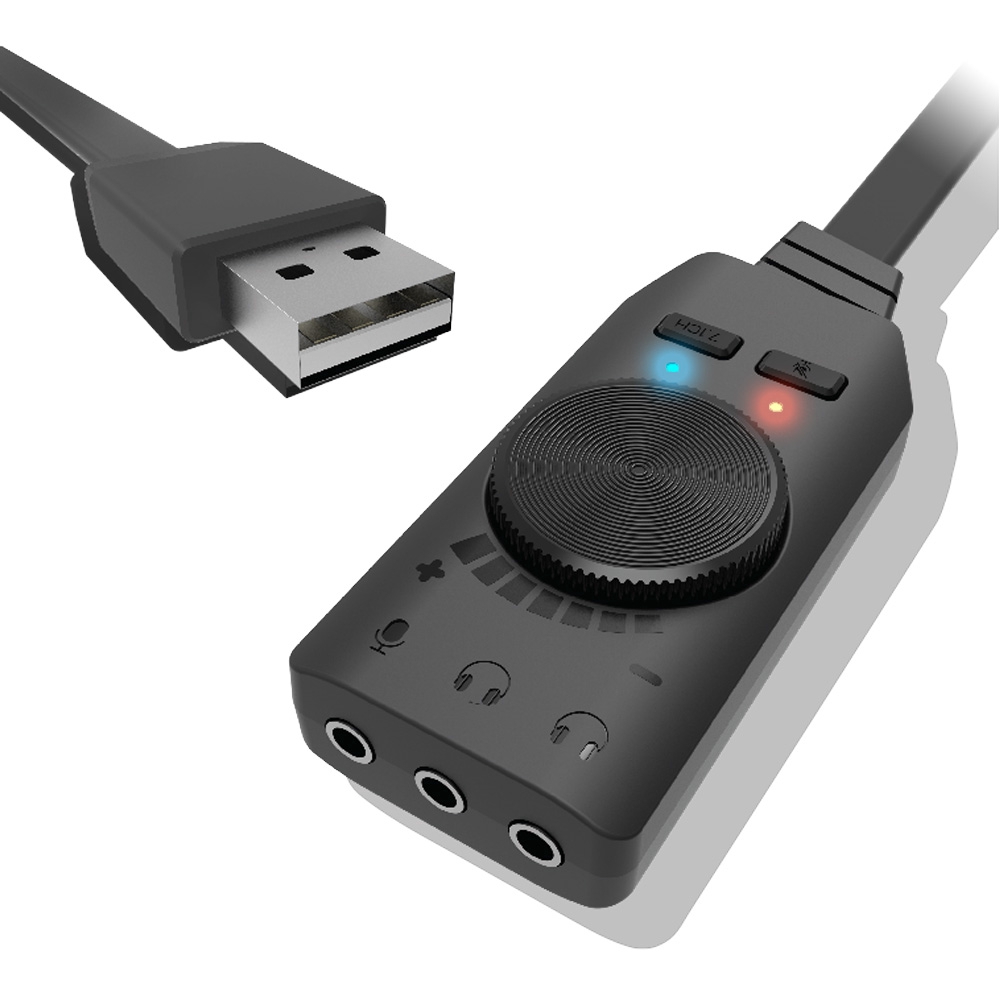 Thẻ âm thanh có đầu USB và cổng âm thanh Plextone gs3 | BigBuy360 - bigbuy360.vn