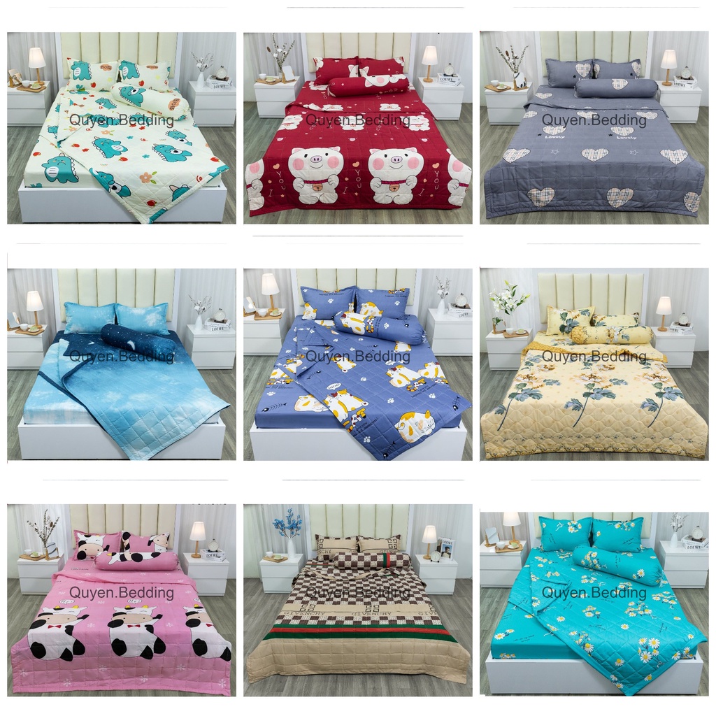 Bộ ga giường 4 món , ga trải giường giá rẻ , drap giường 4 món polly cotton nhiều hình đặc sắc đầy đủ kích thước | WebRaoVat - webraovat.net.vn