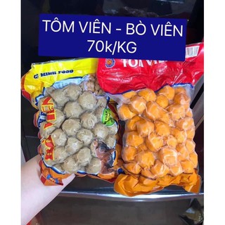 Tôm viên-bò viên