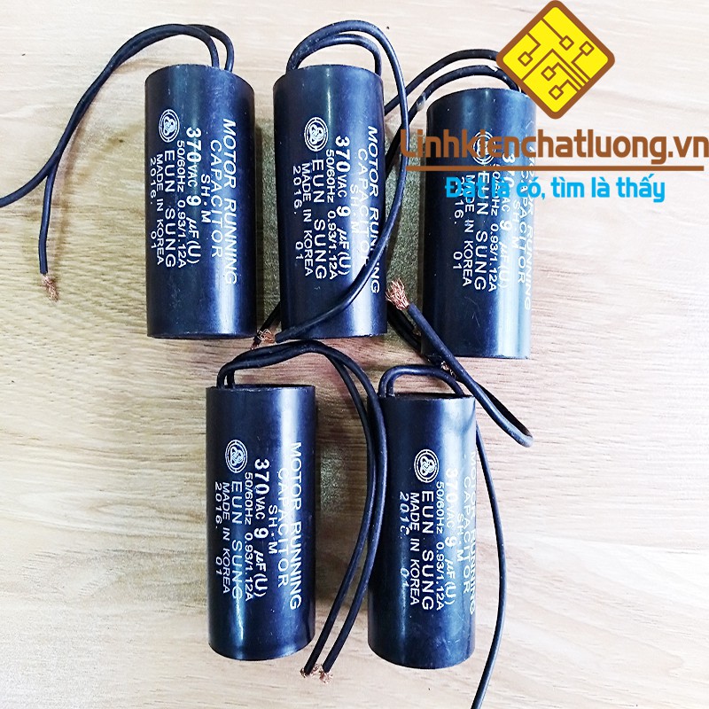 5 chiếc tụ máy bơm nước 9uF 370