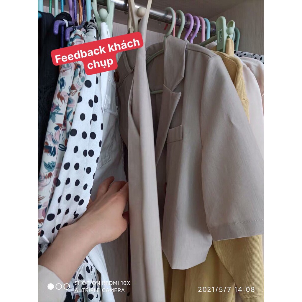 Set vest nữ thiết kế hàng Quảng Châu - Set vest croptop phối quần lửng thời trang chuẩn form | BigBuy360 - bigbuy360.vn