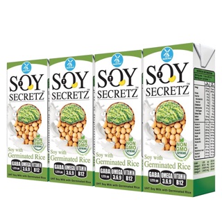 12 lốc sữa đậu nành Soy Secretz Mầm Gạo 180ml/ hộp Thái lan Date 12/2020