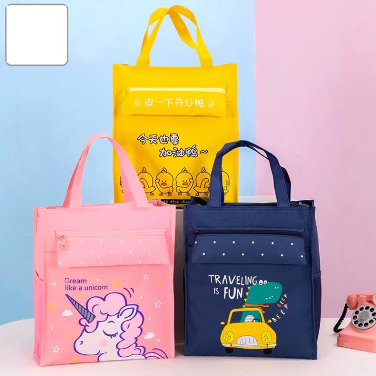 Túi vải đi học SOLANO túi xách đi học thêm chống nước họa tiết hoạt hình dễ thương FB-001420