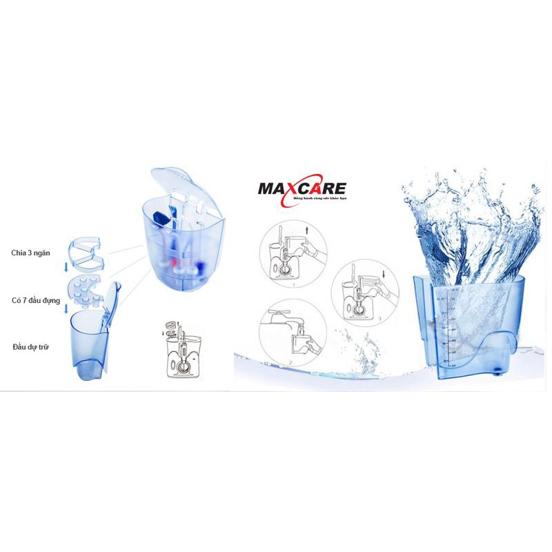 Máy tăm nước siêu âm Maxcare Max456 Plus