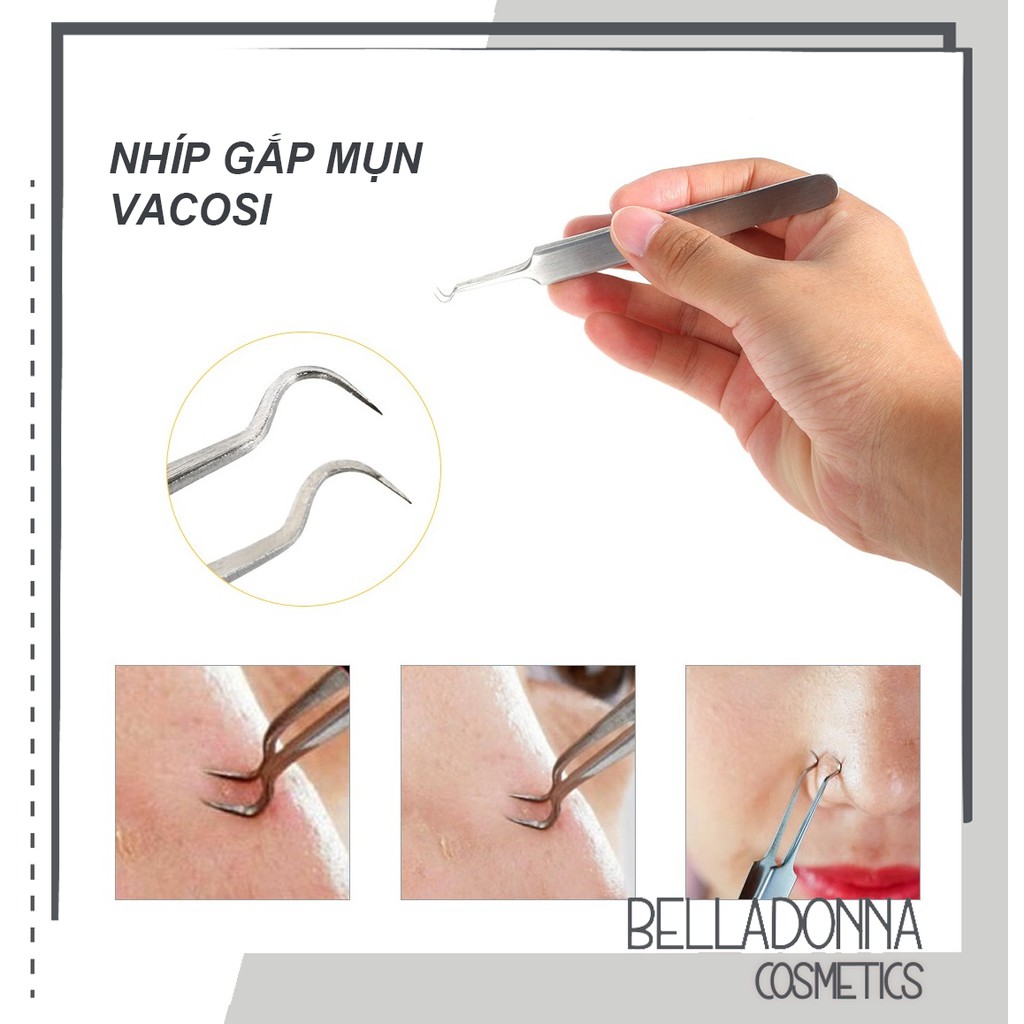 Nhíp Gắp Mụn Vacosi Blackhead Tweezers T07