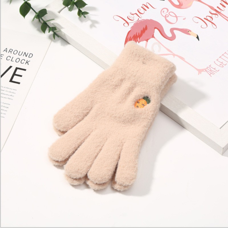 Găng Tay Len Giữ Ấm Hình Trái Cây Dễ Thương Cho Người Lớn