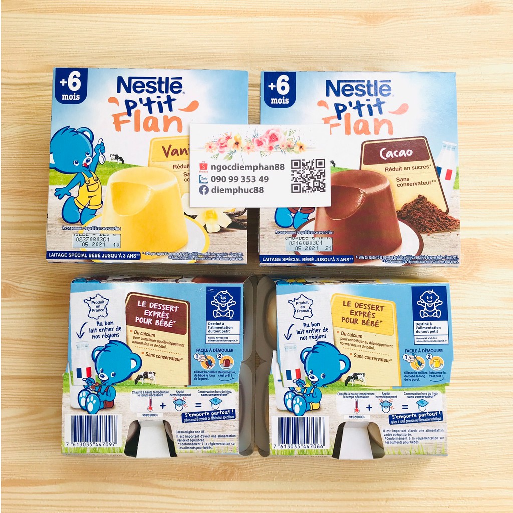 BÁNH FLAN NESTLE PHÁP CHO BÉ 6-36 THÁNG