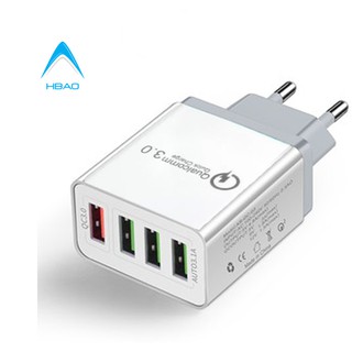 Củ (cốc) sạc nhanh QC3.0 - 4 cổng usb