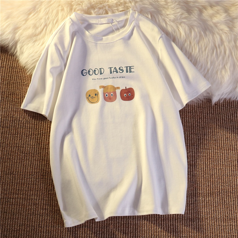 Áo thun tay lỡ nam nữ, phom rộng unisex hàn quốc, thun unisex in hình Cute