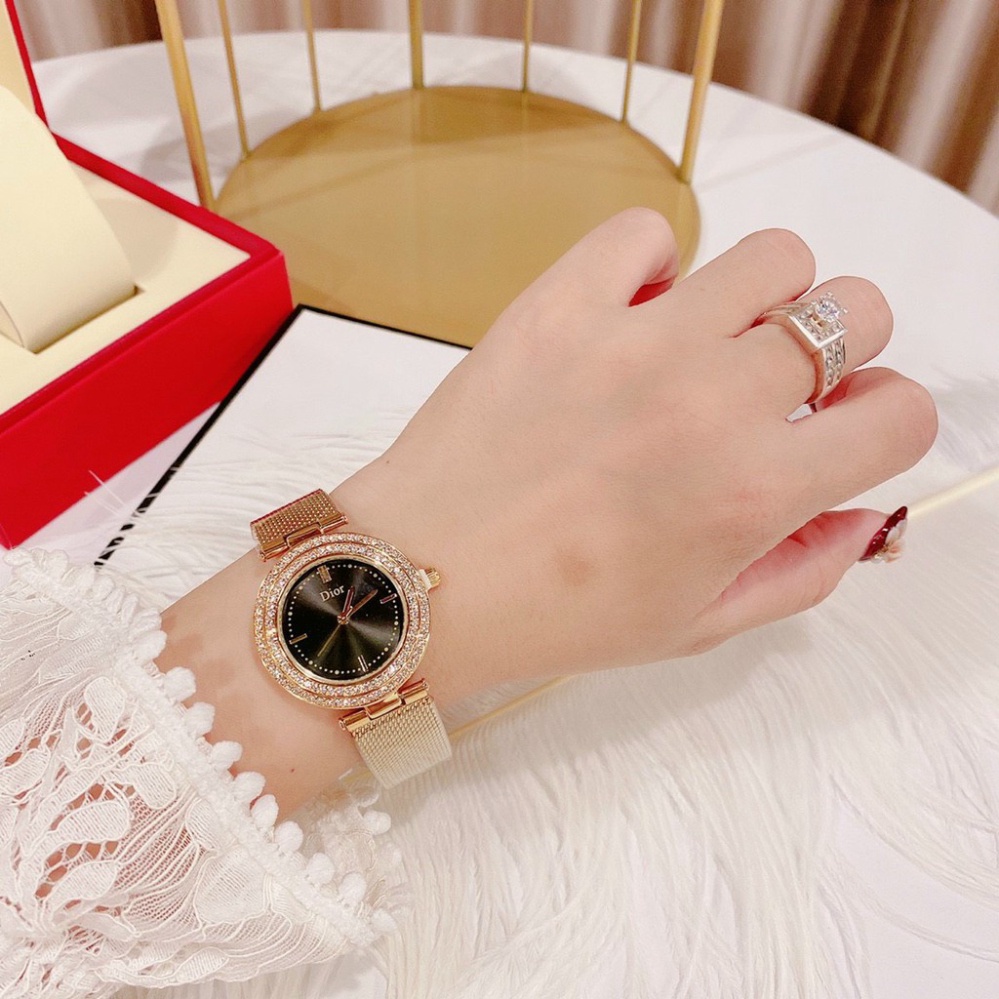 Đồng hồ nữ D.I.O.R dây mành hợp kim ko ko rỉ hợp trend thời trang giới trẻ, chống nước, bảo hành 12 tháng dong ho nu | BigBuy360 - bigbuy360.vn