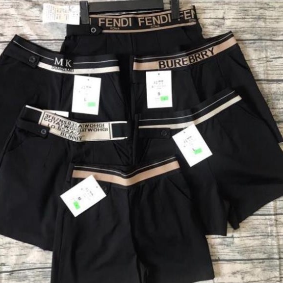 Quần short nữ chất Umi Hàn co giãn 4 chiều, quần đùi nữ cạp cao chun hoạ tiết siêu hót | BigBuy360 - bigbuy360.vn
