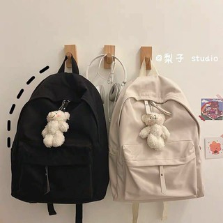 Balo basic, balo nữ thời trang . balo trơn dây kéo da