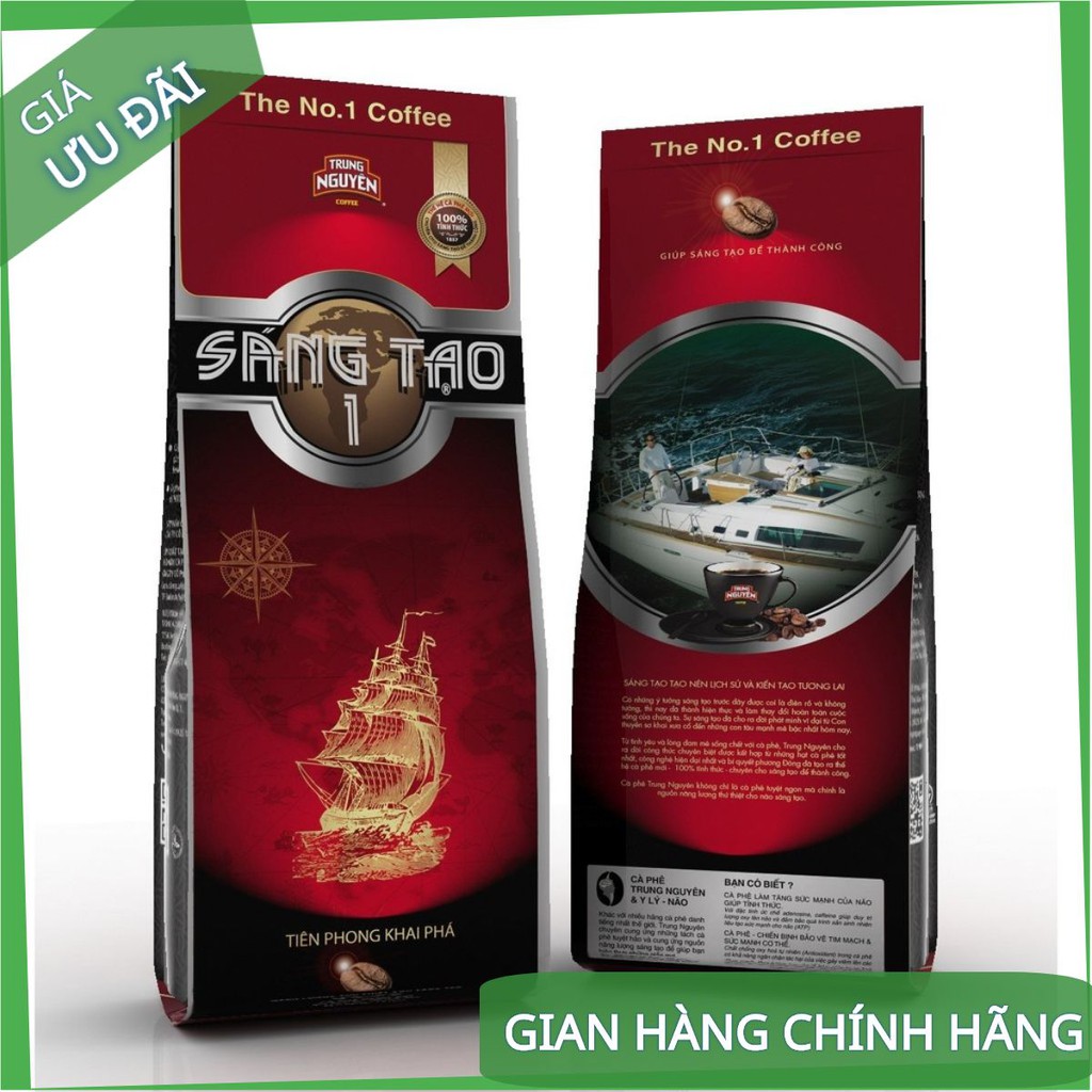 [Chính hãng] Cà phê Sáng Tạo 1 Trung Nguyên - Gói 340g/ gói 500g - Cà Phê Pha Phin - Trung Nguyên Legend