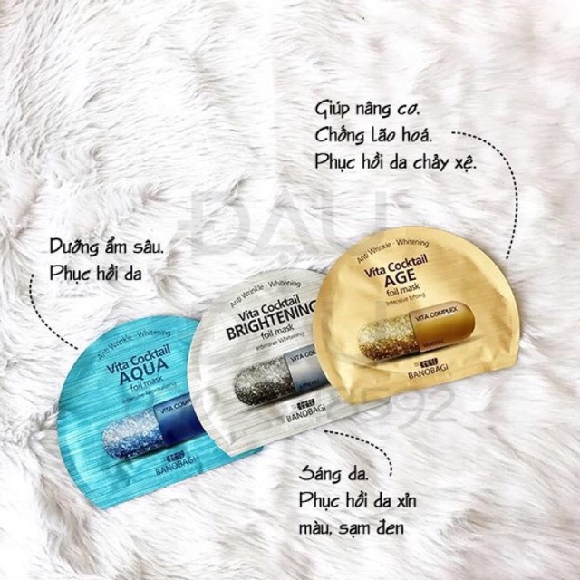 Mặt nạ Banobagi Vita Cocktail Foil Mask giấy bạc