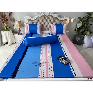 Bộ Drap thun hàn quốc 4 món mẫu sọc