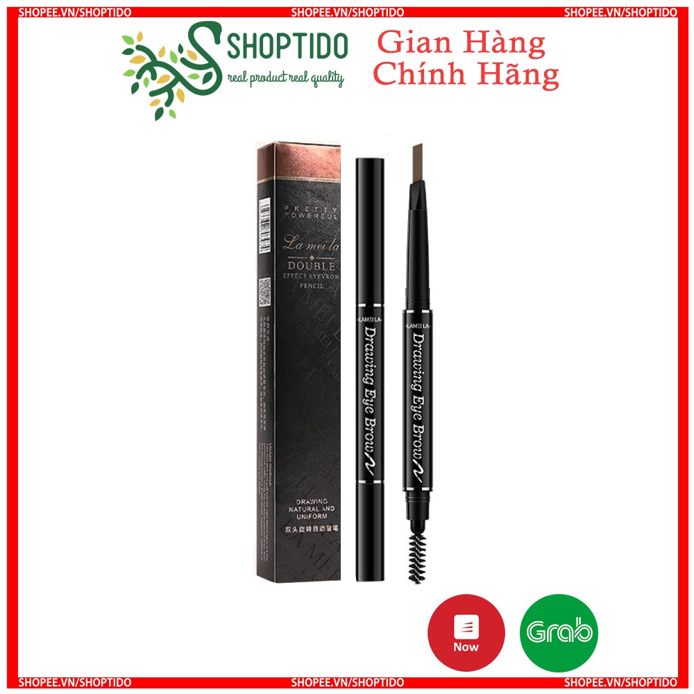 Chì Kẻ Mày 2 Đầu Lameila Double Drawing Eye Brow Pencil NO.789 NPP Shoptido