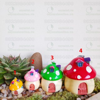 Phụ kiện trang trí tiểu cảnh Terrarium - Nhà Nấm Nhỏ xinh xắn